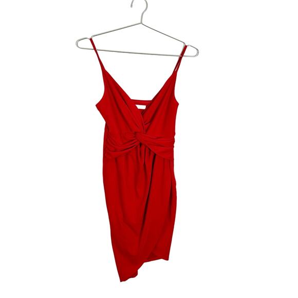 Hello Molly Dresses & Skirts - Hello Molly Bodycon Knee-Length Dress Red Knot Front sz M
